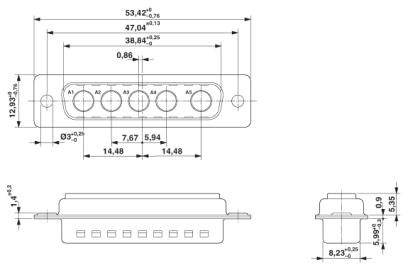 Держатель контактов D-SUB-VS-25-ST-DSUB-5P