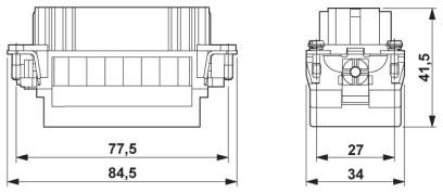 Модуль для контактов-HC-K 6/36-EBUC