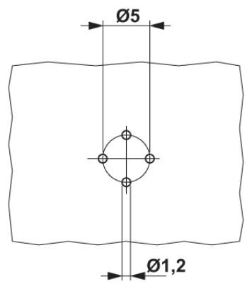 Встраиваемый соединитель для шинной системы-SACC-DSI-MSD-4CON-L180/12 SCO