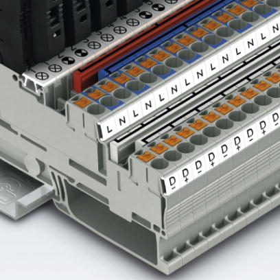 Заземляющие клеммы для выполнения проводки в зданиях-PTB 2,5-PE/L/TG