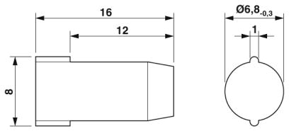 Заглушки-SEALING PLUG 7X16 RD