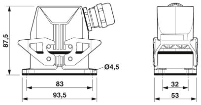 Комплект вставных соединителей-HC-STA-B10PT-BWD-LS-M25-ELCAL