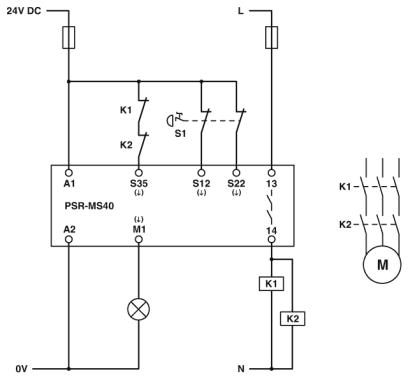 Реле безопасности-PSR-MS40-1NO-1DO-24DC-SC