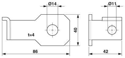 Крепежный кронштейн-FLT-ISG-BR-14
