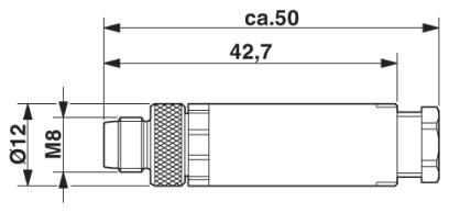 Разъем-SACC-M 8MS-4CON-M-SW