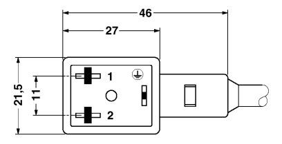 Кабель для датчика / исполнительного элемента-SAC-3P-1,5-PUR/BI-1L-S F