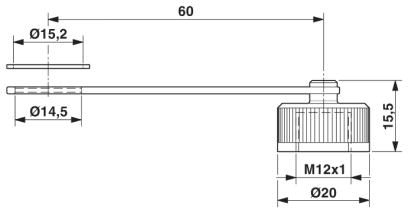 Колпачок-PROT-M12 FS-PA-CHAIN-EYE-DM14