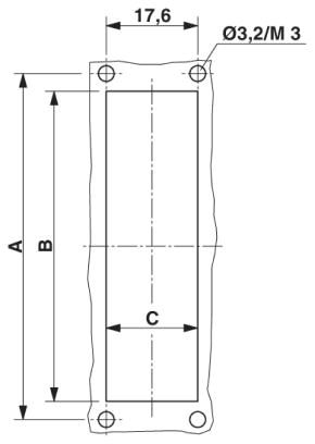 Монтажная рама D-SUB-VS-25-A