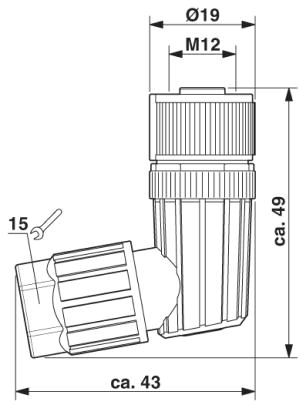 Разъем-SACC-M12FR-5PL M