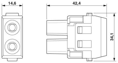 Модуль для установки контактов-HC-M-02-CT-F
