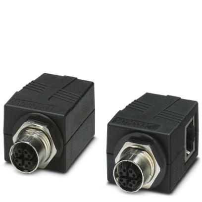 Проходной компонент для электротехнического шкафа-VS-BH-M12FSX-10G-RJ45/90