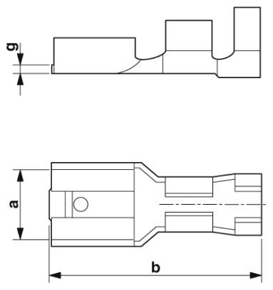 Соединитель-C-SCF 6/6,3X0,8