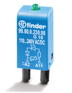 99.80.9.060.99 Модуль индикации и защиты; зеленый LED + диод (+ A1); 28...60В DC