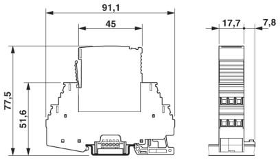 Dispositif de protection antisurtension-PT-IQ-2X2-12DC-UT