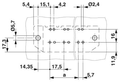 Клеммные блоки для печатного монтажа-MKDSP 50/ 2-17,5-F