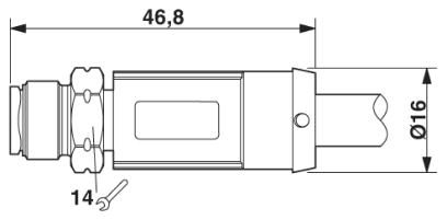 Кабель для датчика / исполнительного элемента-SAC-8P-M12MS/10,0-28X OD