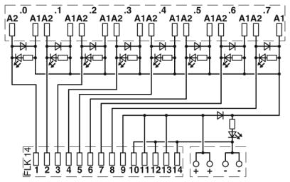 Подсоединение к системе-RIF-1-V8/PT/FLK14/OUT/M