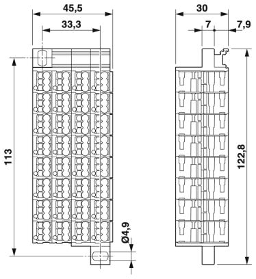 Сотовые клеммы-PTMC 1,5/32-3 /BU