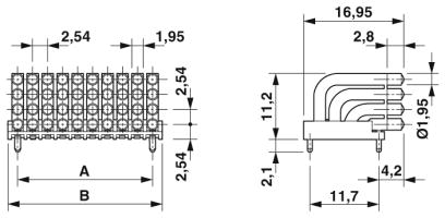 Установочные корпуса-HS LC-H-D2/ R4XC2-2,54