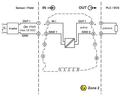 Пассивное устройство для развязки-MINI MCR-SL-1CP-I-I