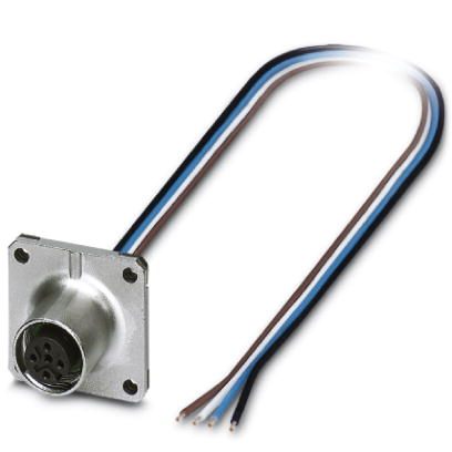 Встраиваемые разъемы-SACC-SQ-M12FS-4CON-25F/0,5