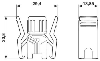 Сальниковый корпус RJ45-VS-08-T-RJ45/IP 20