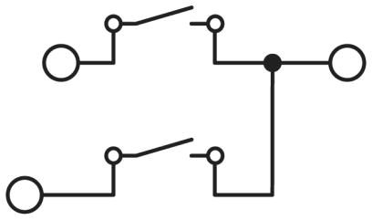 Клеммы с ножевыми размыкателями-UDMTK 5-TWIN-P/P