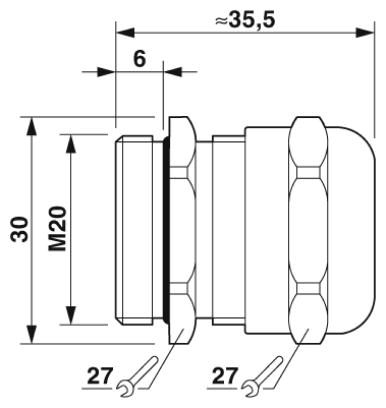 Кабельный ввод-HC-M-KV-M20(11-16)