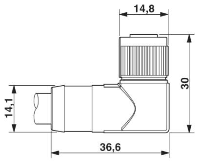 Кабель для датчика / исполнительного элемента-SAC-17P-5,0-35T/FR SH SCO