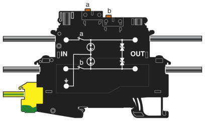 Устройство защиты от перенапряжений-TT-2/2-M-24DC