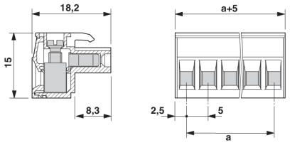 Разъем печатной платы-MSTBT 2,5/ 3-ST