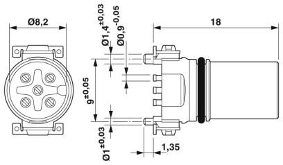 Встраиваемые разъемы-SACC-CIP-M12FS-5P SMD R32