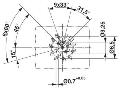 Встраиваемые разъемы-SACC-DSI-FS-17CON-L180 SCO