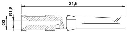 Обжимной контакт-CK1,6-ED-1,50BU AU