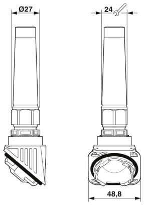 Кабельный ввод-HC-B-GB-M20-PLRBK