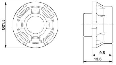Крепежный резьбовой элемент корпуса-SACC-BP-F-FIX/NUT-OR-THR