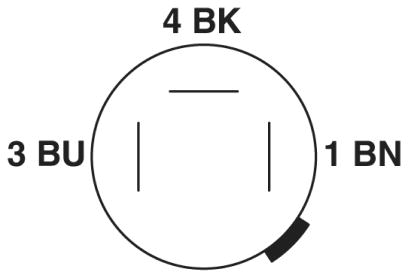 Коробка датчика и исполнительного элемента-SACB 4-3 QO-0,34 PUR/