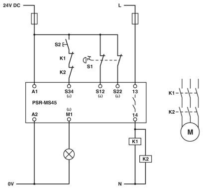 Реле безопасности-PSR-MS45-1NO-1DO-24DC-SC