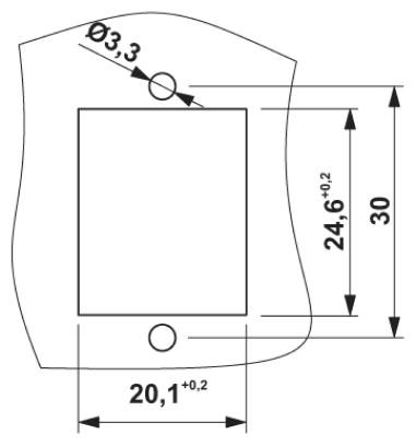 Монтажные рамы-VS-08-A-RJ45/MOD-1-IP20