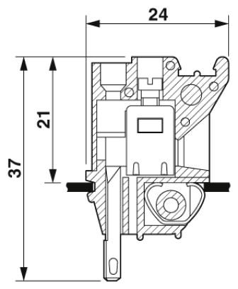 Проходная клемма-DFK/FA-4,8