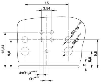 Встраиваемые разъемы-SACC-CI-M12MS-4CON-L90 SH SCO