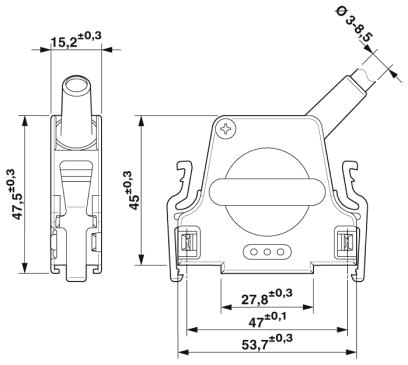 Сальниковый корпус D-SUB-CUC-DST-GZNI-A/DSFL25