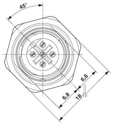 Проходная деталь-SACC-DSI-FSB-5CON-L180/SCO SH