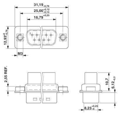 Держатель контактов D-SUB-VS-09-ST-DSUB-CD-G