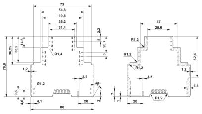 Корпус для электроники-ME 22,5 F-UT TBUS KMGY
