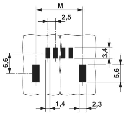 Клеммные блоки для печатного монтажа-PTSM 0,5/ 2-2,5-H SMD WH R24