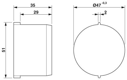 Заглушки-SEALING PLUG 48X35 RD