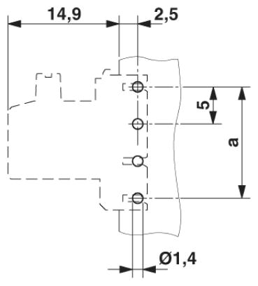 Клеммные блоки для печатного монтажа-FKDSO 2,5/ 4-L KMGY