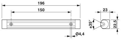 Светодиодный станочный светильник-PLD M 160 W-95/105 196