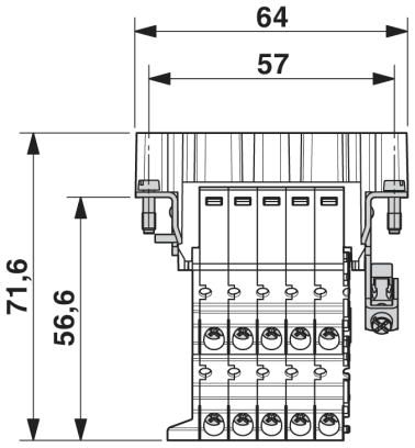 Адаптер клеммного модуля-HC-B 10-A-UT-PEL-M